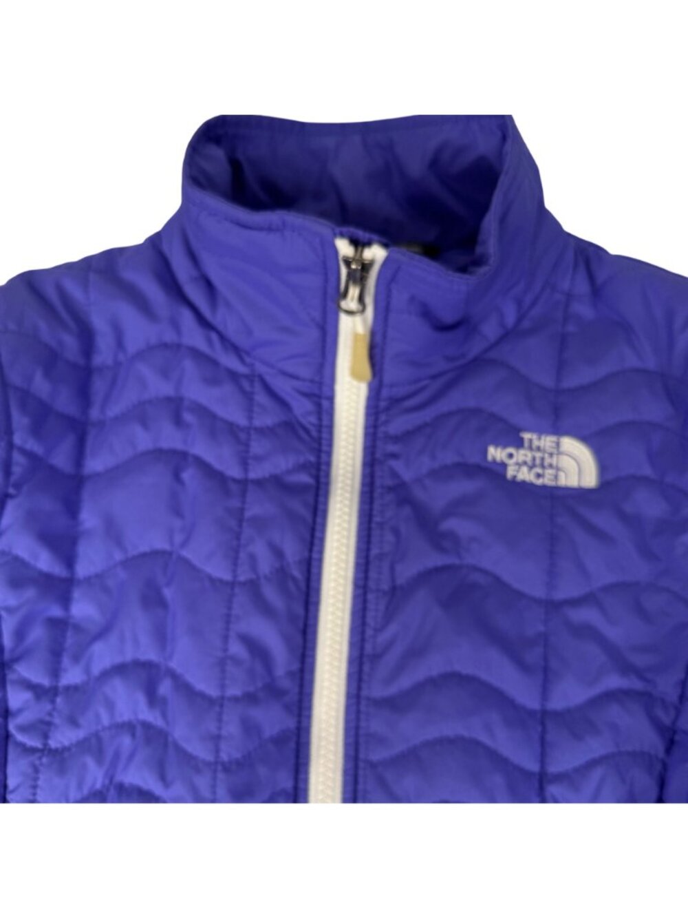 The North Face TNF Womens Quilted Jacket Purple XS Nylon Lightweight Full Zip - Picture 6 of 16